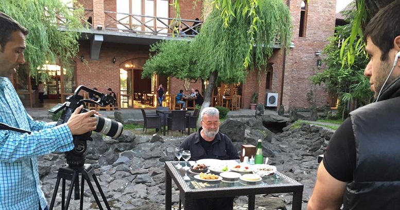 CNN Turki camera crew is preparing a TV show about Ajarian cuisine CNN Turki camera crew is preparing a TV show about Ajarian cuisine